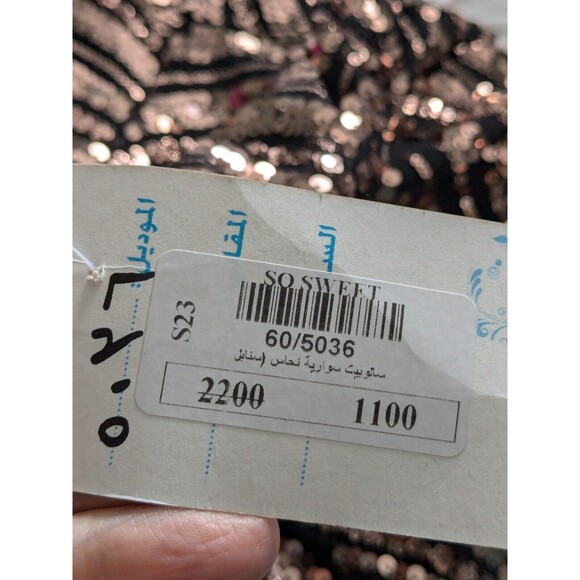 Sequin Jumpsuit Women’s L 12/14 Black Rose Gold Holiday Party Wedding NYE NWT - Picture 11 of 16